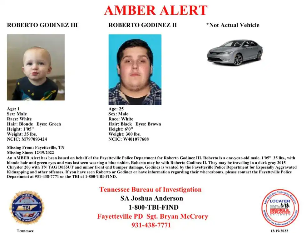 Amber Alert issued for 1-year-old boy in Fayetteville