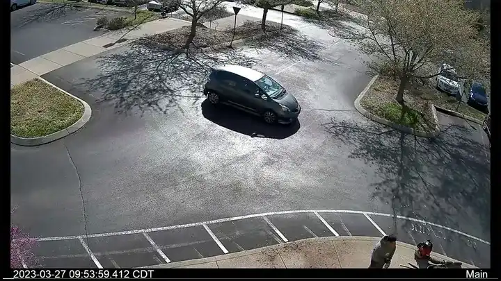 Covenant School Shooter Audrey Hale Is Seen On Surveillance Footage Driving Into The School Parking Lot (Twitter @Mnpdnashville)