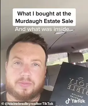 Blaine Bradley Shared His Purchases On Tiktok, Which Included The Murdaugh Family Bible For $5 And Alex'S Hunting Vest, Which Still Contained Kodak Dipping Tobacco