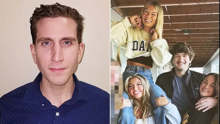 Bryan Kohberger and his alleged victims, clockwise from top left, Madison Mogen, Ethan Chapin, Xana Kernodle and Kaylee Goncalves. (WSU/Instagram)
