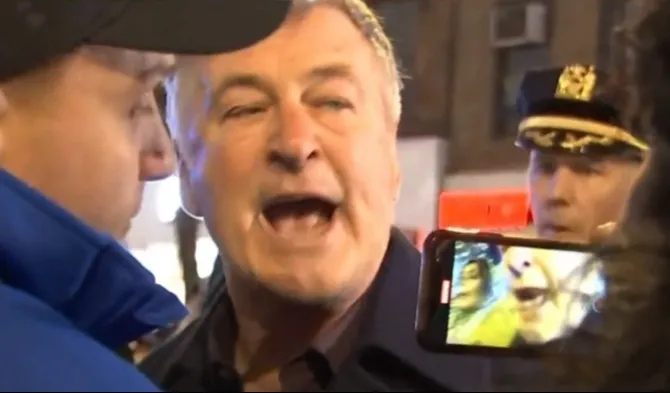 Alec Baldwin caught up in pro-Palestinian protest as actor seen in shouting match before being escorted off in NYC 